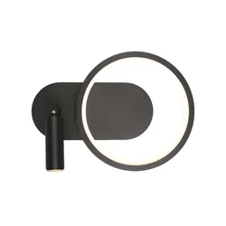LED zidno svetlo LED/14W/230V 3000K crno