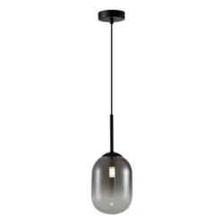 Viseći luster na sajli ALIAS 1xG9/8W/230V prečnik 12 cm crna/siva