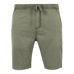 Olive Stretch Twill Joggshorts