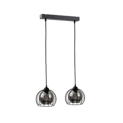 Luster na sajli SOLO BLACK 2xE27/60W/230V