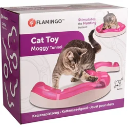 Flamingo Moggy Interaktivna igrača za mačke Roza/bela