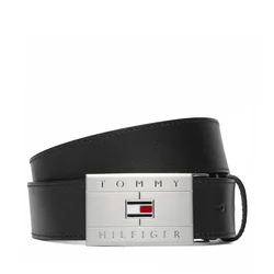Tommy Hilfiger Pas Th Flag Plaque Belt AM0AM14322 Rjava