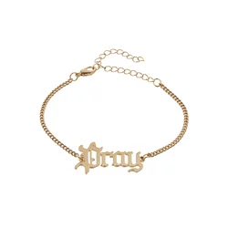 Pray bracelet - gold colors