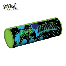 S-COOL SC2523 Okrugla pernica Gamer 7.3x21.5cm, Zelena