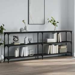 Konzolni stol crni 200 x 29 x 75 cm od konstruiranog drva