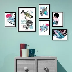 Wallity Set Slika SET_013, 6 Delova