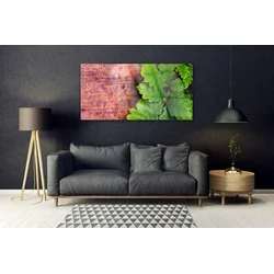 tulup.si Steklena slika Oak tree listi 140x70 cm 4 obešalnika