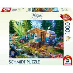 Schmidt - Puzzle Haynie: Caravaning v gorah - 1 000 kosov
