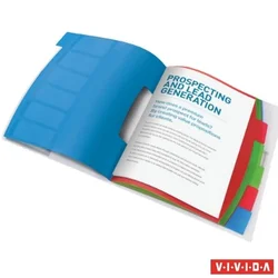 Esselte Esselte organizator mapa VIVIDA, A4, PP, 6 predelkov, večbarvna, (21652073)