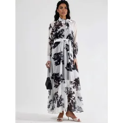 MSN Collection Obleka Maxi bela