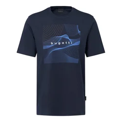 Bugatti Majica 8350-75044C Mornarsko modra Regular Fit