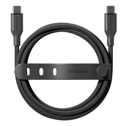 Kabel USB-C, 60 W, Racing, 2 m, Space Black, empower