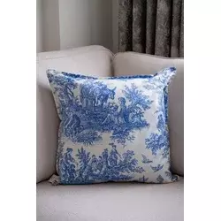 Aberto Design Dekorativna jastučnica BST062, 45 x 45 cm, Plava-bela