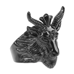 Prstan Baphomet - SS8-182R Black