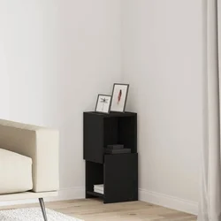 Kutni ormarić Crni hrast 25,5x25x55cm Konstruirano drvo