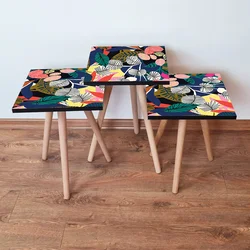 HANAH HOME Set 3 stočića 3Shp209 Multicolor