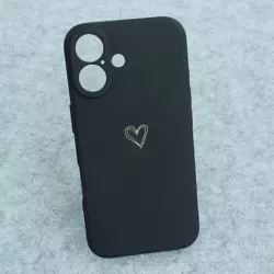 Maska Golden Heartbeat za iPhone 16 crna