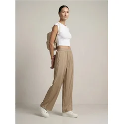 Sinsay - Wide leg pantalone sa modalom - BEŽ