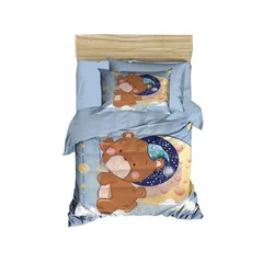 Lessential Maison PH186 Plavo-Braon Set Posteljine za Bebe