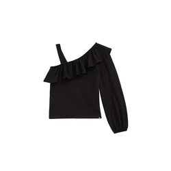 WE Fashion Top črna