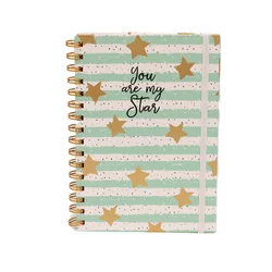 Be Cool notes sa zvezdicama plavi A5