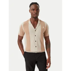 Beverly Hills Polo Club Srajca M7613-HR Temno bež Regular Fit