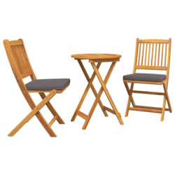 Bistro set za vrt 3 kom. Smeđa Čvrsto drvo akacije