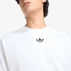 Majice adidas Chest Stripes Engineered Collar T-Shirt White XXL