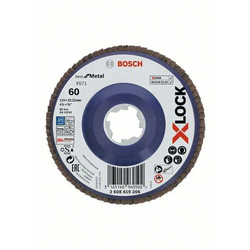 Bosch X-Lock lamelne ploče, ravna verzija, plastična ploča, ?115 mm, G 60, X571, best for metal, 1 komad D= 115 mm G= 60, ravna ( 26086192
