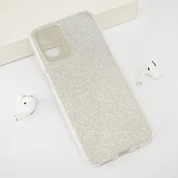 Maska Crystal Dust za Motorola Moto G13 srebna
