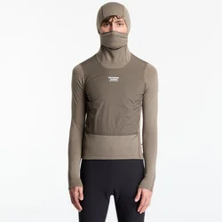 Mikina Pas Normal Studios Thermal Hooded Windproof Baselayer Dark Stone M