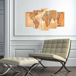 Wallity Set Slika 5MAPMDF-10, 5 Delova