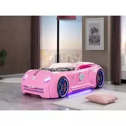 Onlinenameštaj Auto krevet Pink lady full led ms