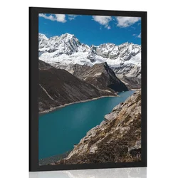 Plakat narodni park Patagonija v Argentini - 30x45 silver