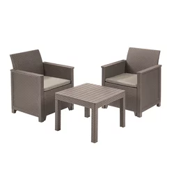 KETER Elodie Baštenski set, 4 elementa, Kapućino