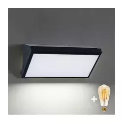 Brilagi-LED prigušiva spoljašnja zidna svetiljka TRIANGLE 1xE27/6W/230V 2700-6500K IP65 crna