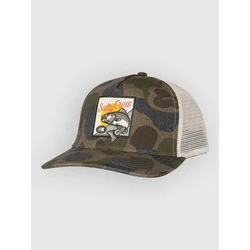Salty Crew Striper Trucker Cap sand camo