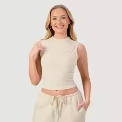 GymBeam Women‘s NEO Turtleneck Top Almond