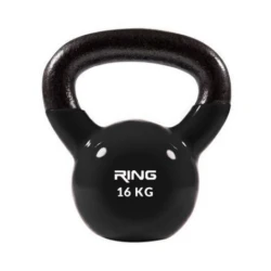 Ring 16kg metal+vinyl RX DB2174-16 black Kettlebell