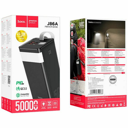hoco. Power bank 50000mAh, Micro-USB / Tipe-C 18W - J86A Powermaster