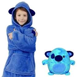 KidsHoodie, 3v1 plišasta igrača, vzglavnik in pulover s kapuco