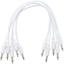 Erica Synths Braided eurorack patch cable 30cm (5pcs, white) 0,3 m Ravni - Ravni Patch kabel