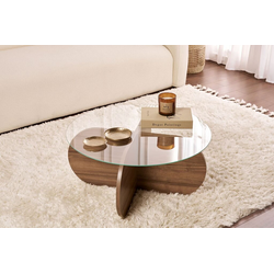 Hanah Home Klub sto Aeris, 75x35x75 cm, Orah-providni