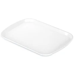 Northix Plastičen servirni pladenj bel 43,5x31,5 cm