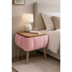 Hanah Home noćni ormarić Lina, roze