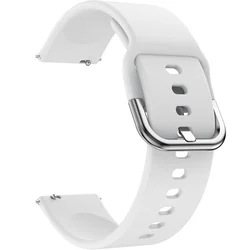 GS Univerzalni silikonski pašček 18 mm, bel