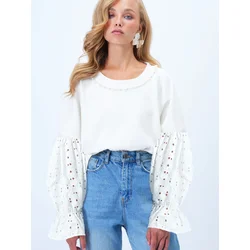 Trend Alacati Stili Ženska bluza Alc-X14436, Bela