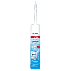 Connect FN 200 silikonski kit, bel, 310ml