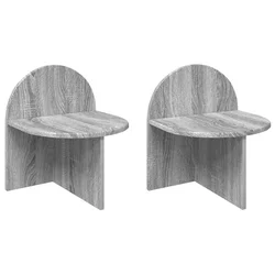 Noćni ormarić 2 pcs Siva sonoma 40 x 35,5 x 45,5 cm