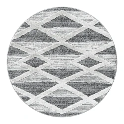 Siva okrogla preproga o 80 cm Pisa – Ayyildiz Carpets